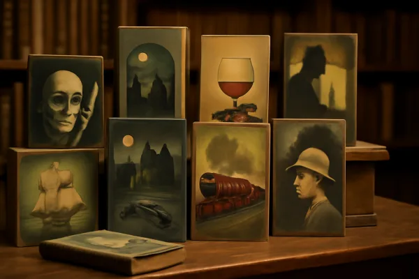 Vintage Agatha Christie book collection