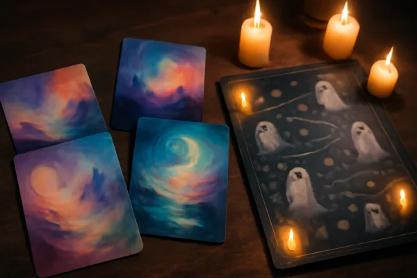 Mysterium board game dream cards and ghost board